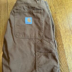 Carhartt Brown Plaid Lined Pants